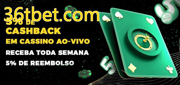 Promoções do cassino ao Vivo 36tbet.com